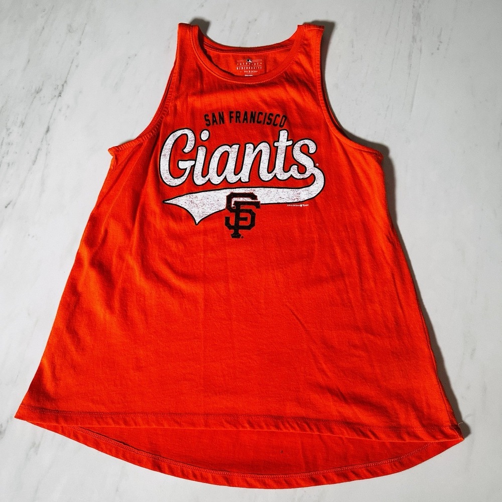San Francisco Giants Women's Small Tank Top Orange MLB Baseball